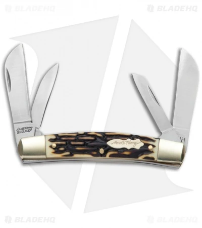 Schrade Uncle Henry Master Knife 3.5" Staglon 4UH 3 Schrade Uncle Henry Master Knife 3.5" Staglon 4UH