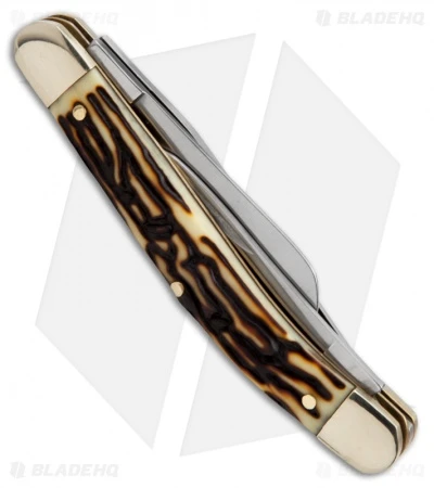 Schrade Uncle Henry Premium Stockman Knife 3.5" Staglon 897UH 4 Schrade Uncle Henry Premium Stockman Knife 3.5" Staglon 897UH - Image 2