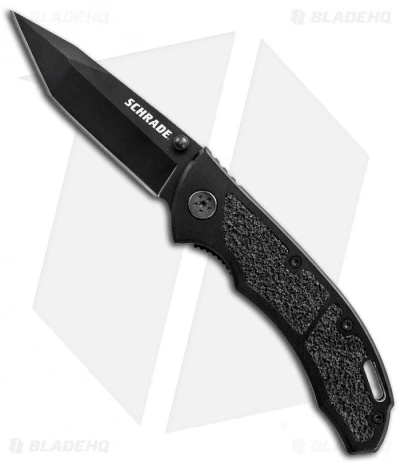 Schrade Tactical Tanto Liner Lock Knife (3.1" Black) SCH201T 3 Schrade Tactical Tanto Liner Lock Knife (3.1" Black) SCH201T