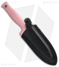 Schrade Compact Boot Knife D/E Pink (3.5" Black) SCHF19P -Sharp Knife World schrade compact boot knife DE pink black SCHF19P BHQ 21983 er sheath