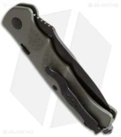 Sharp Knife World -Sharp Knife World schrade extreme survival od green spear serrated sc60ods side