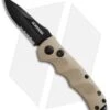 Schrade Mini Extreme Survival Spear Point Auto Knife Tan (2.5" Serr) SC60MBRS -Sharp Knife World schrade extreme survival tan spear serrated sc60mbrs