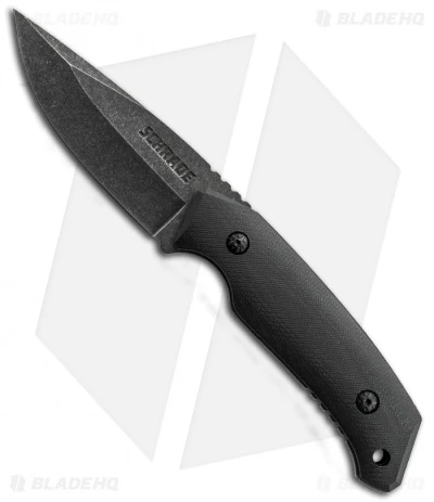 Schrade SCHF13 Knife Modified Drop Point Fixed Blade (3.7" Stonewash Plain) 3 Schrade SCHF13 Knife Modified Drop Point Fixed Blade (3.7" Stonewash Plain)