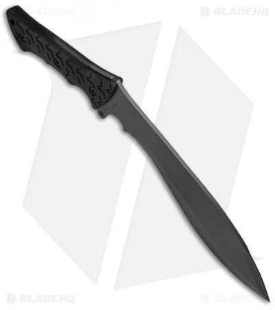 Schrade Jethro Fixed Blade Machete Knife Black TPE (11.6" Gray) SCHF48 4 Schrade Jethro Fixed Blade Machete Knife Black TPE (11.6" Gray) SCHF48 - Image 2