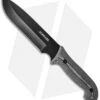 Schrade Frontier SCHF52M Fixed Blade Knife Black/Gray Micarta (7" Black) -Sharp Knife World schrade fixed schf52m cm