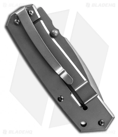 Schrade Drop Point Frame Lock Knife (3.7" Gray) SCH303 4 Schrade Drop Point Frame Lock Knife (3.7" Gray) SCH303 - Image 2