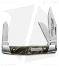 Schrade Imperial Stockman Knife 3.375" Black Swirl Acrylic IMP17S