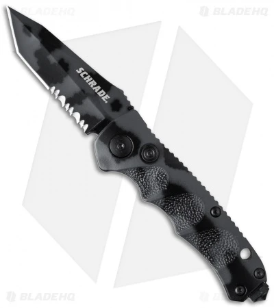Schrade Mini Extreme Survival Tanto Automatic (2.5" Urban Camo Serr) SC60MCTS