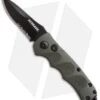 Schrade Mini Extreme Survival Spear Point Auto Knife Green (2.5" Serr) SC60MODS -Sharp Knife World schrade sc60mods od green serrated