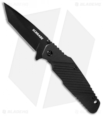 Schrade Tanto Liner Lock Knife G10 (3.5" Black) SCH108TB 3 Schrade Tanto Liner Lock Knife G10 (3.5" Black) SCH108TB