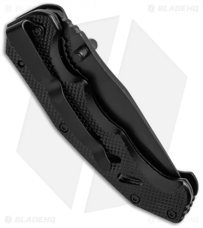 Schrade Liner Lock Knife Black (3" Black) SCH214 4 Schrade Liner Lock Knife Black (3" Black) SCH214 - Image 2