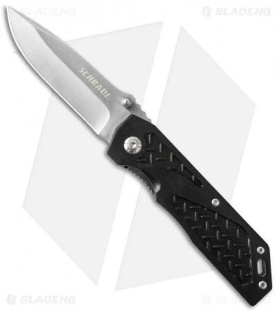 Schrade Liner Lock Knife Black (3" Satin) SCH215