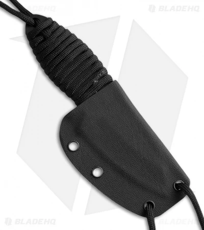 Schrade 406 Fixed Blade Neck Knife Cord Wrap (2.5" Black) SCH406N 4 Schrade 406 Fixed Blade Neck Knife Cord Wrap (2.5" Black) SCH406N - Image 2