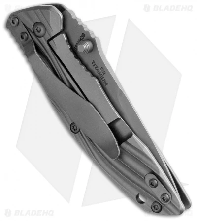 Schrade 602 Drop Point Frame Lock Knife Titanium (3.375" Gray) SCH602Ti 4 Schrade 602 Drop Point Frame Lock Knife Titanium (3.375" Gray) SCH602Ti - Image 2