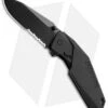 Schrade SCHA5BS Clip Point Spring Assisted Knife (3.375" Black Serr)