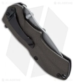 Schrade SCHA7SMBRS Small Spring Assisted Knife Brown (2.5" Bead Blast Serr) -Sharp Knife World schrade scha75mbr scha7smbrs side