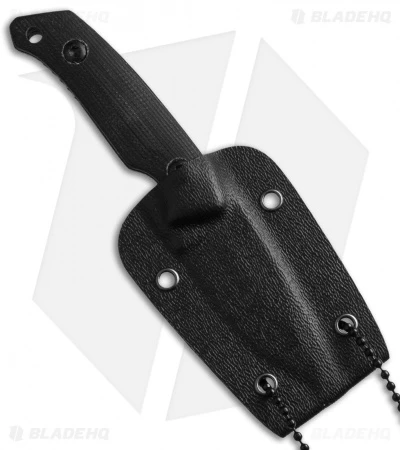 Schrade Mini Drop Point Neck Knife (2" Black SW) SCHF13SM 4 Schrade Mini Drop Point Neck Knife (2" Black SW) SCHF13SM - Image 2