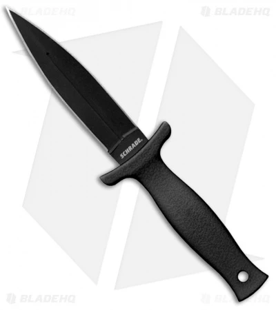 Schrade Large Boot Knife D/E Black Fixed Blade (4.625" Black) SCHF19L 3 Schrade Large Boot Knife D/E Black Fixed Blade (4.625" Black) SCHF19L
