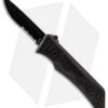 Schrade Drop Point OTF Spring Assisted Knife (3.5" Black Serr) SCHOTF7BS