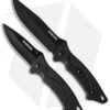Schrade Fixed Blade & Folding Knife Gift Set (Black) SCHCOM5CP