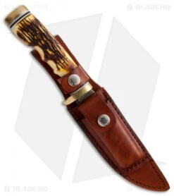 Schrade Uncle Henry Golden Spike Fixed Blade Knife (5" Satin) 153UH 5 Schrade Uncle Henry Golden Spike Fixed Blade Knife (5" Satin) 153UH -Sharp Knife World schrade uncle henry 153ugh golden spike fixed sheath