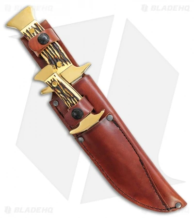 Schrade Uncle Henry 2 Piece Bowie Fixed Blade Knife Set Polymer (Satin 7Cr17MoV) 4 Schrade Uncle Henry 2 Piece Bowie Fixed Blade Knife Set Polymer (Satin 7Cr17MoV) - Image 2