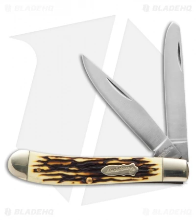 Schrade Uncle Henry Pro Trapper Knife 3.875" Staglon 285UH 3 Schrade Uncle Henry Pro Trapper Knife 3.875" Staglon 285UH